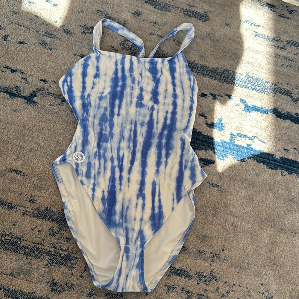 Michael Kors Blue Tie Dye Swimsuit